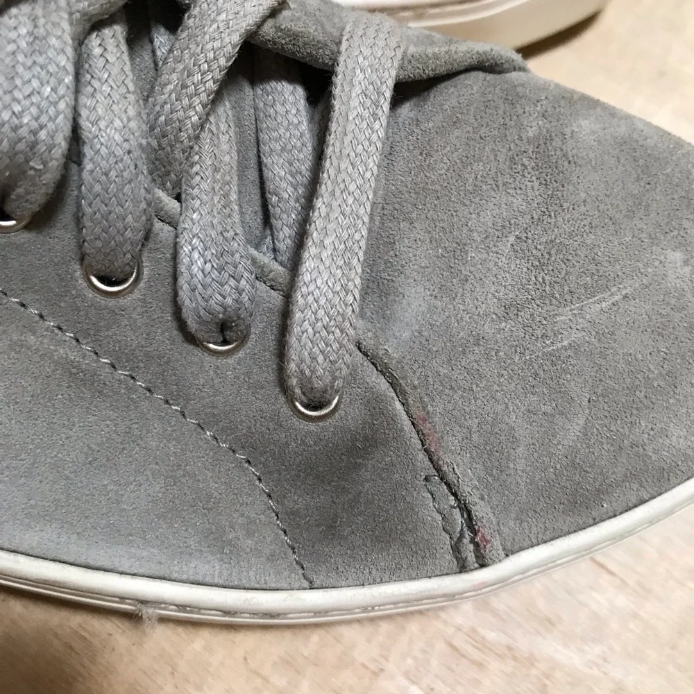 Rag & Bone Kent Suede High Top Sneakers Size 8 Gray Designer Shoes